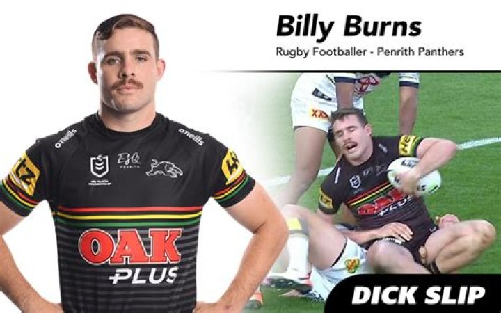 Billy Burns accidentally showed off his penis after being tackled on live TV
