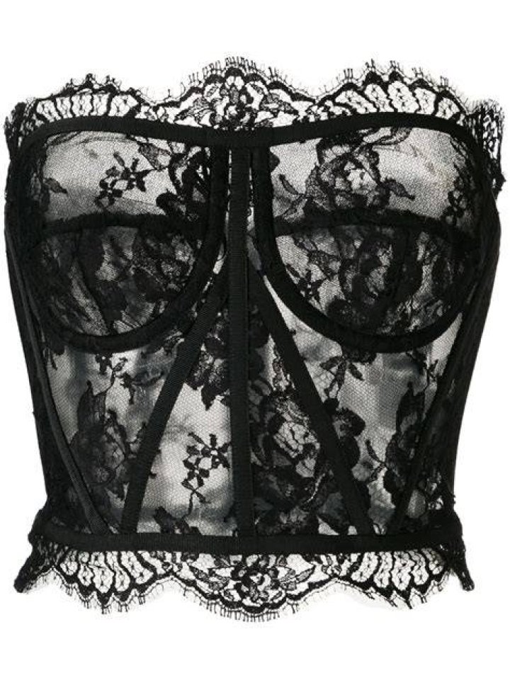 black bustier