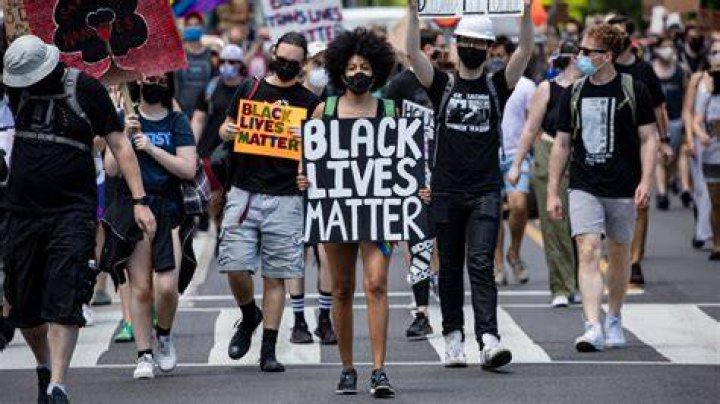 Black Lives Matter protesters were seen shortly after word of the girl's death emerged