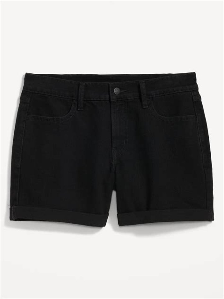black shorts