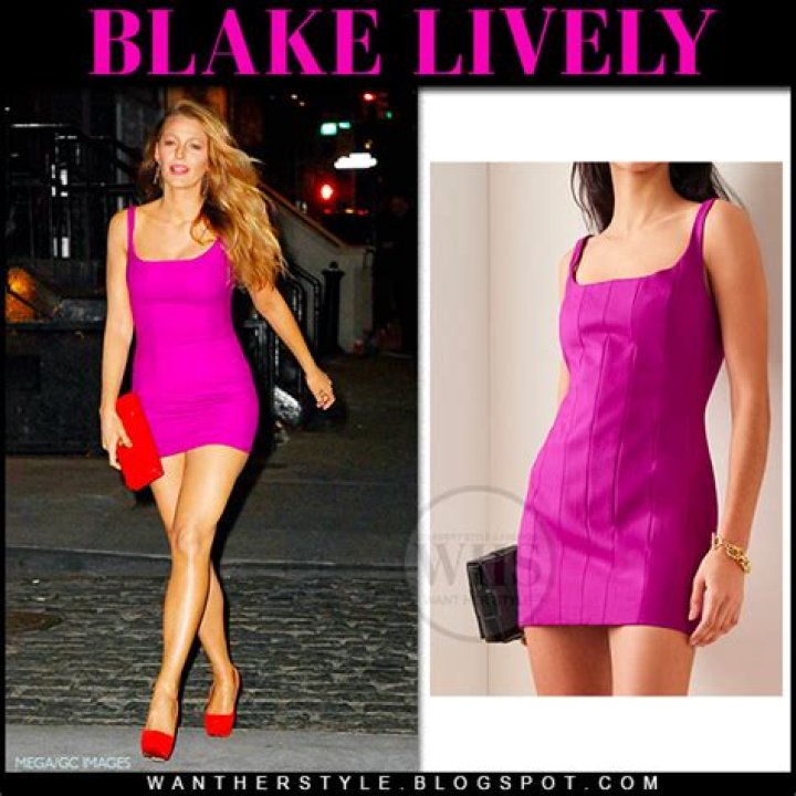 blake-lively-bodycon-dress-magenta