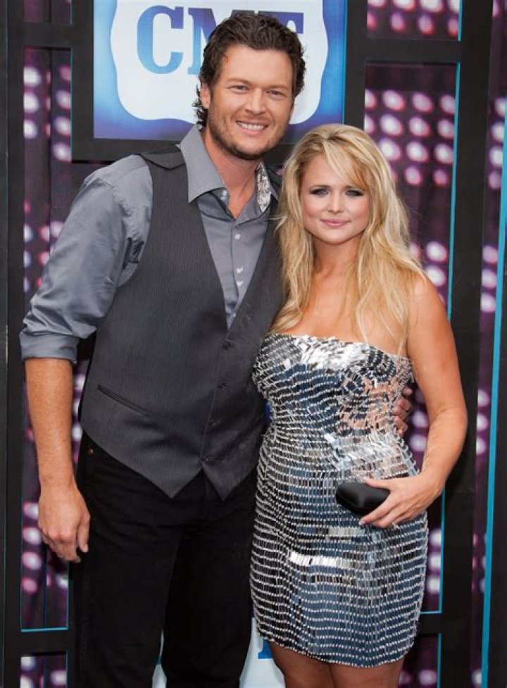 Blake Shelton and Miranda Lambert attend the 56th GRAMMY Awards at Staples Center on January 26, 2014 in Los Angeles, California.