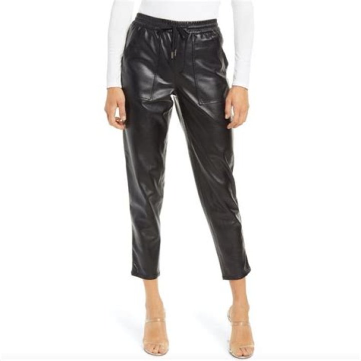 BLANKNYC No Guidance Ankle Faux Leather Pants