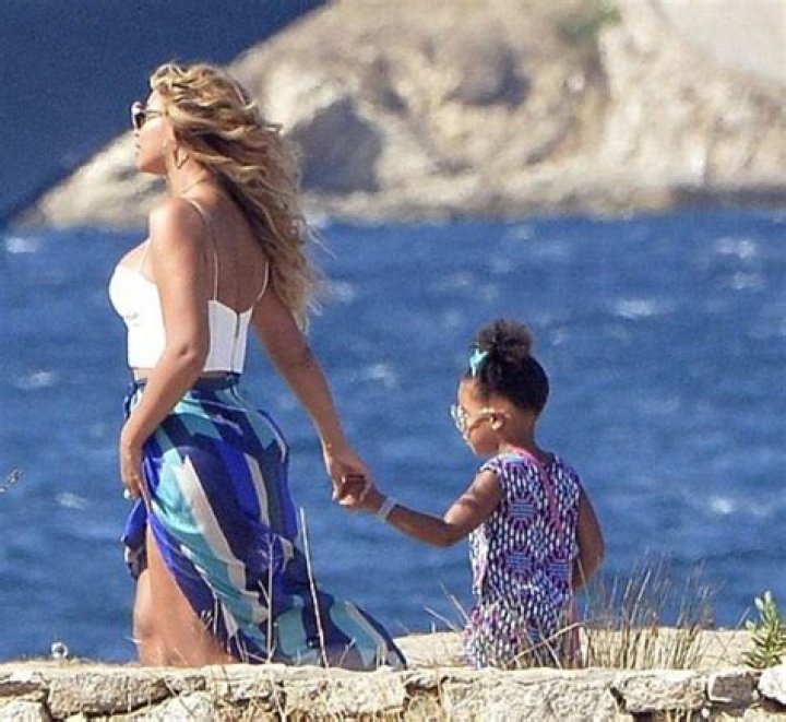 Blue Ivy on the beach