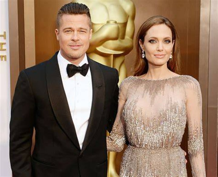 Brad Pitt and Angelina Jolie attend the 15th Annual AFI Awards at Four Seasons Hotel Los Angeles in Beverly Hills, California.