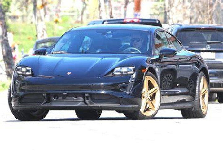 Brad Pitt took his &pound;150k Porsche out for a spin in LA