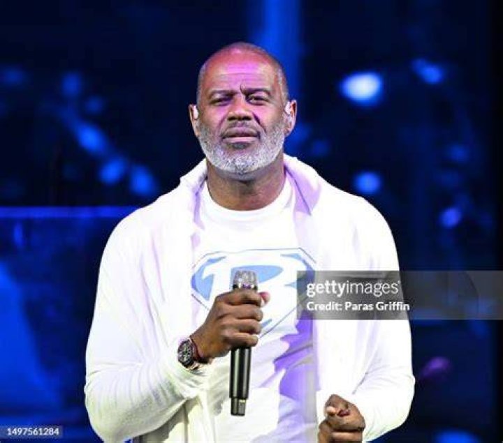 Brian McKnight performs during R&B Super Jam Ladies Night at Barclays Center on May 06, 2022, in New York City