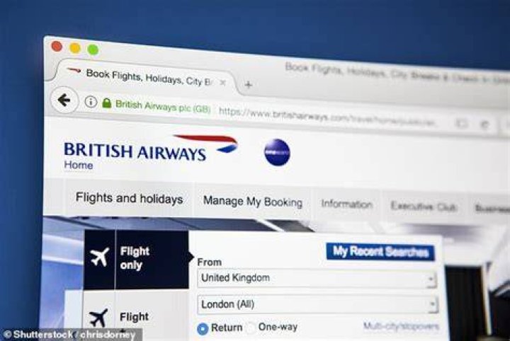 British Airways website has gone down (file photo)