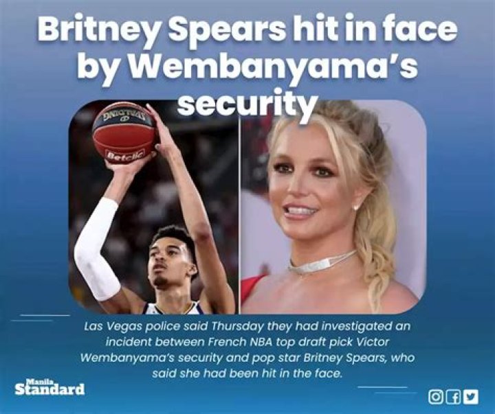 Britney Spears Hit in Face by NBA Star Victor Wembanyama&rsquo;s Security Team: They Knocked Off Her Glasses