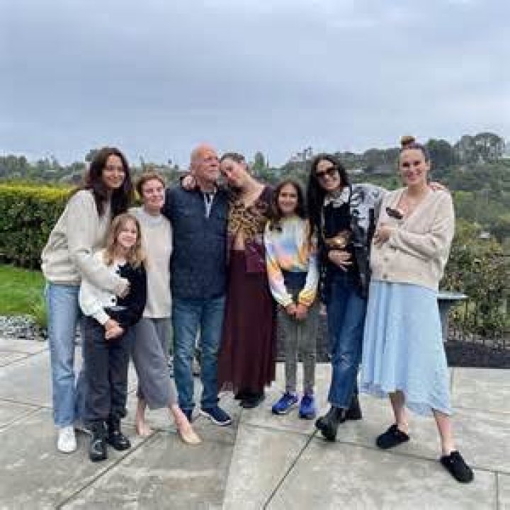 Bruce has two younger daughters with wife Emma