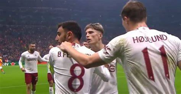 Bruno was left fuming after United were not awarded a penalty despite the ball clearly striking Romero's hand
