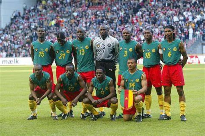 Cameroon went sleeveless for the 2002 Africa Cup of Nations