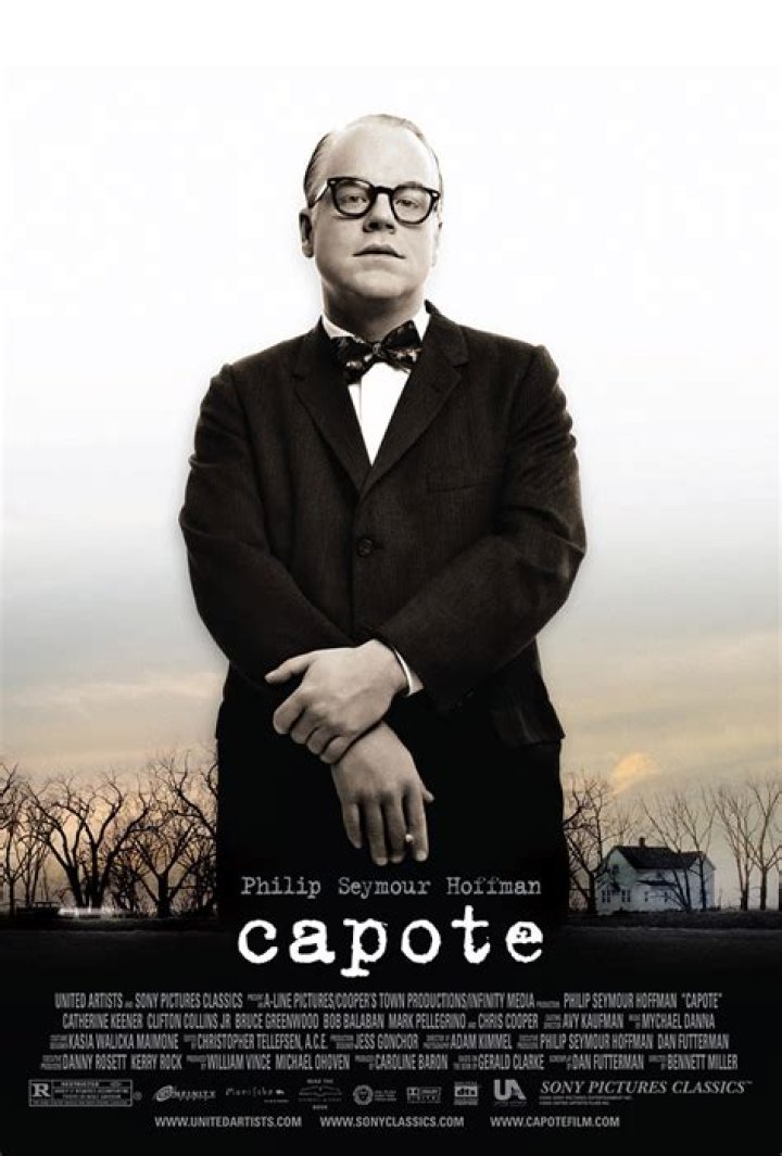 Capote, seen on a movie set in 1976, struggled with alcoholism after being ousted from the New York City social scene