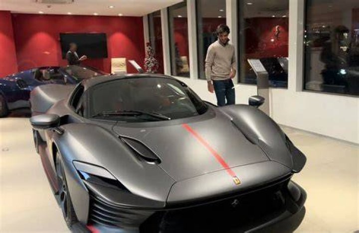 Carlos Sainz with his Ferrari 600 LT Spyder