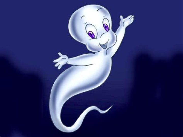 Casper the Ghost smiling out from the Duchess of Cambridge's knee