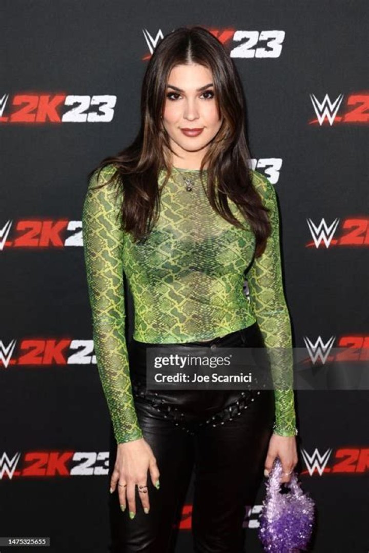 Cathy Kelley attends WWE 2K23 Launch Event in March