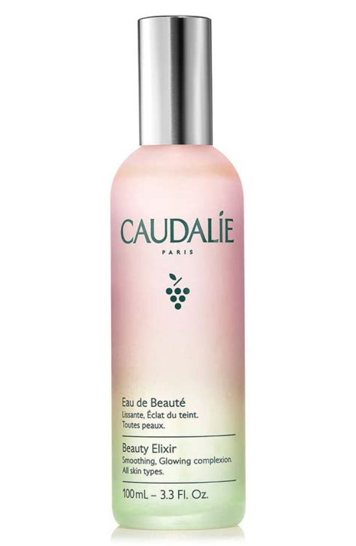 Caudalie Beauty Elixir Face Mist: Toner That Tightens Pores + Reduces Dullness + Sets Makeup, Full Size, 3.3 oz