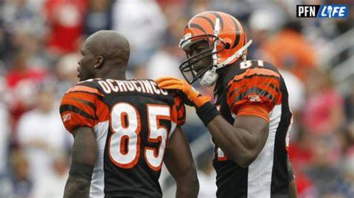 Chad Ochocinco Johnson at his home in May, 2005 in Cincinnati, Ohio