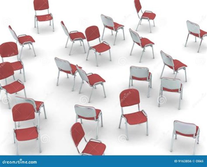 Chairs are scattered throughout the building