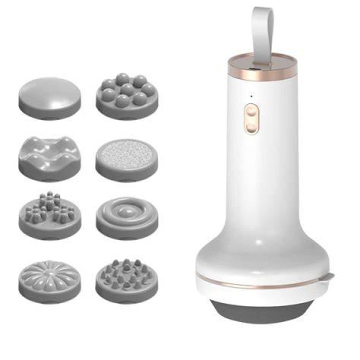 CHAKGER Handheld Cellulite Remover Massager Electric Slimming Massager Full Body Massager with 8 Massage Heads Used for The Massage of Muscles,Legs, Butt, Thighs, Drain Massage&hellip; (Massager)&hellip;