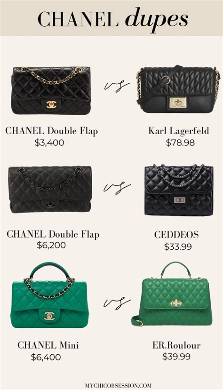 Chanel dupes were going for only about $5, according to Sean