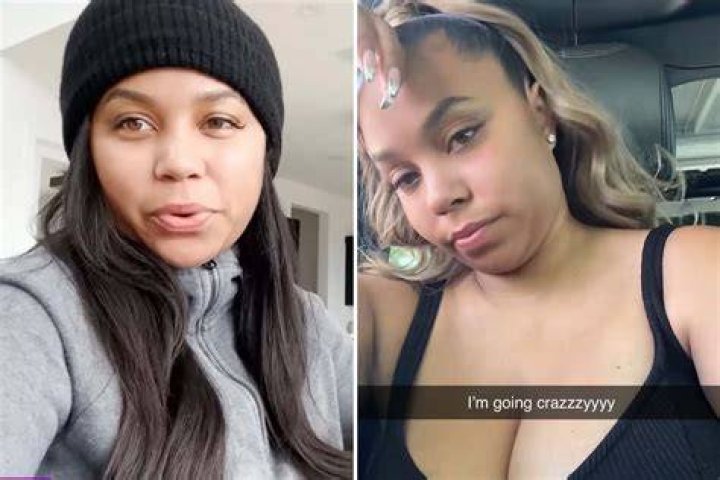 Cheyenne Floyd nearly busted out of her swimsuit top while teasing her ample cleavage