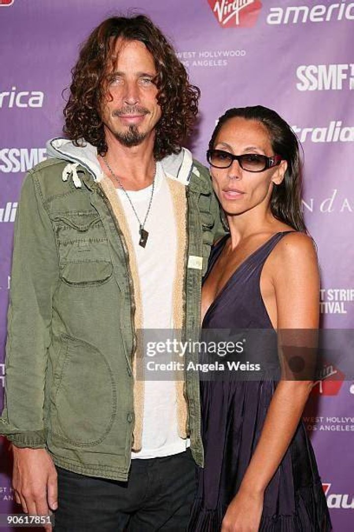 Chris Cornell and Vicky Karayiannis at the Los Angeles Premiere of The Promise at TCL Chinese Theatre on April 12, 2017.