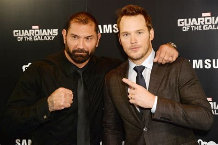 Chris Pratt Dave Bautista 'Guardians Of The Galaxy Vol 2