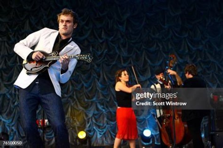 Chris Thile, Sara Watkins, Mark Schatz, and Sean Watkins perform at ACL Live in 2014