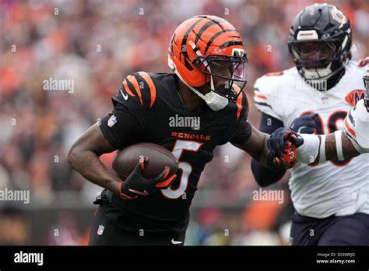 Cincinnati Bengals wide receiver Tee Higgins was shown arm-in-arm with his mom after Monday night's game
