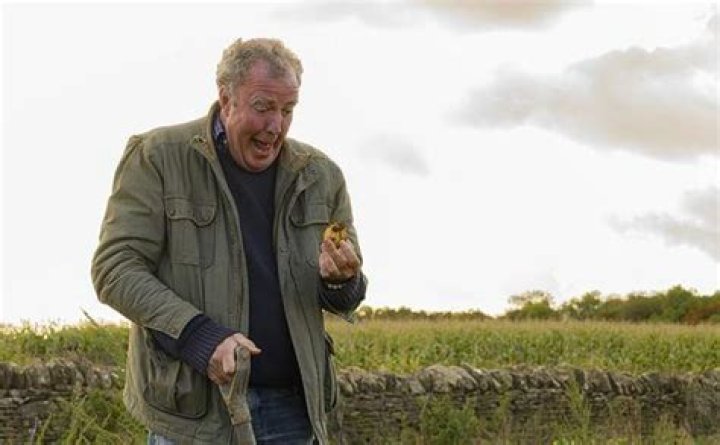 Clarkson was greeted by angry locals ahead of the meeting
