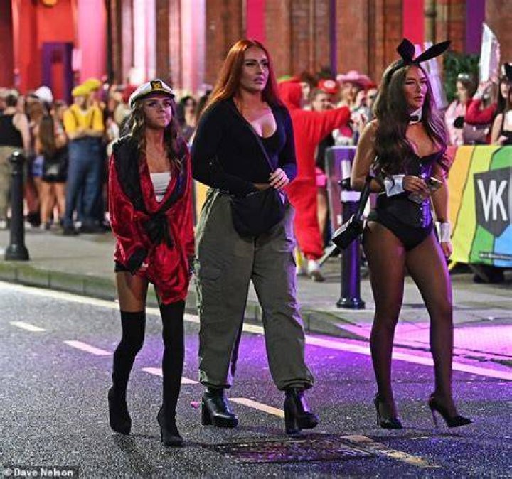 Clubbers in Wigan donned bunny ears and bodysuits for their night out