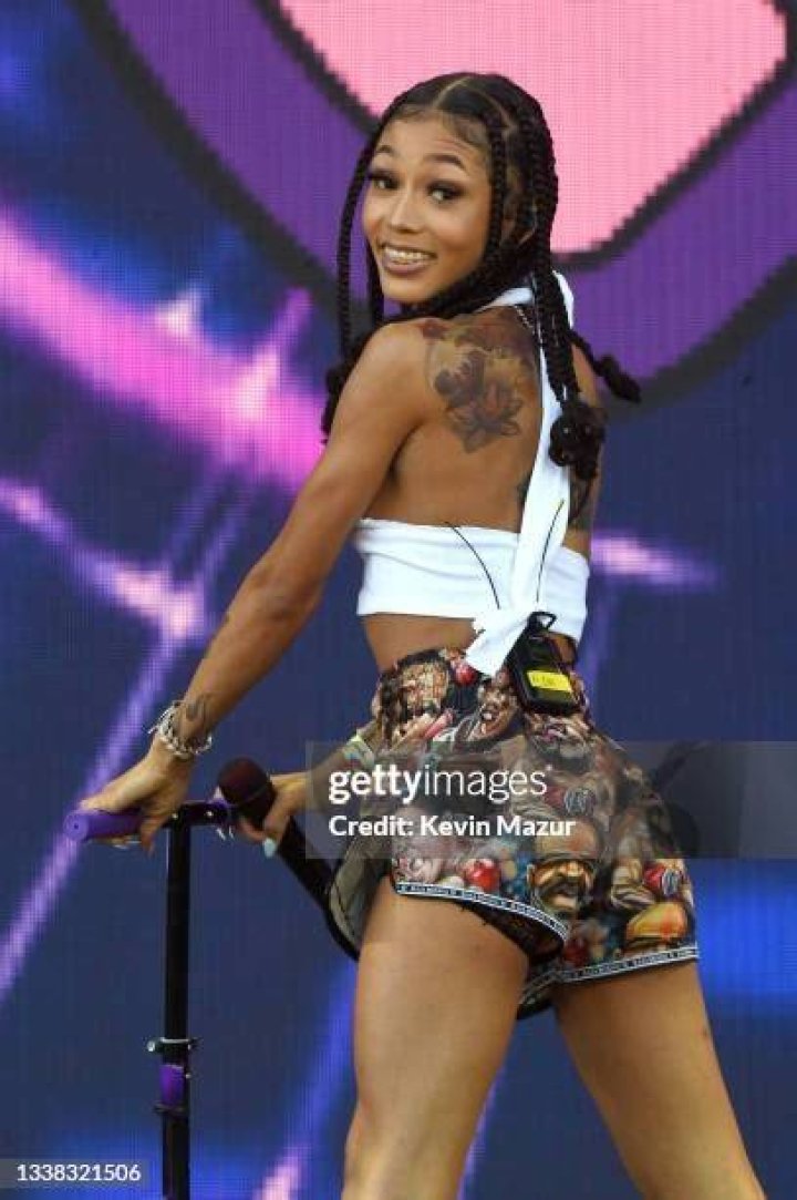 Coi Leray performs during the 2019 Rolling Loud music festival