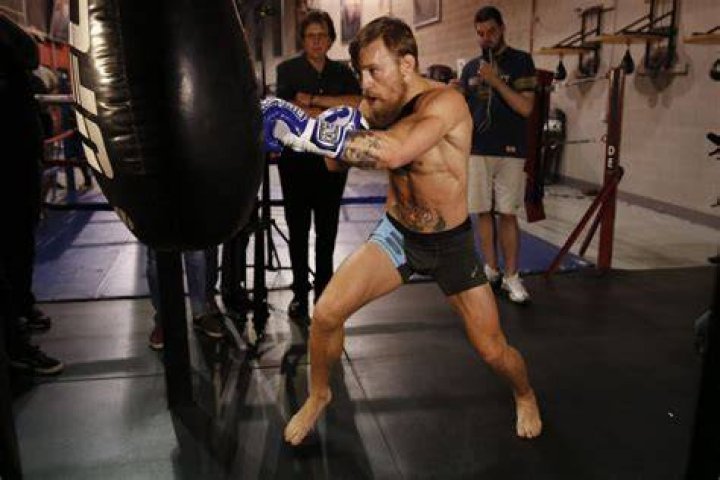 Conor McGregor in training for his UFC return