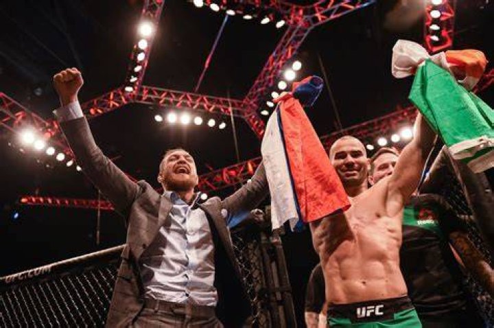 Conor McGregor pictured with Artem Lobov