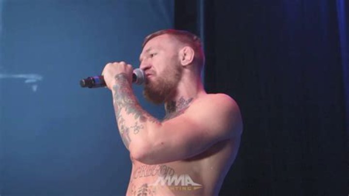 Conor McGregor screams while recording himself