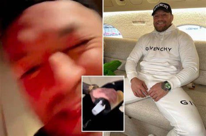 Conor McGregor slurs his words while filming himself