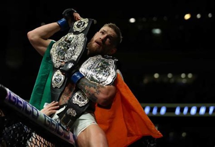 Conor McGregor was among 8,000 fans who enjoyed this see-through lacy outfit