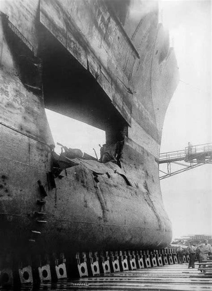 Construction of the German battleship Bismarck was completed in early 1941, it would be sunk months later after a battle with British navy ships