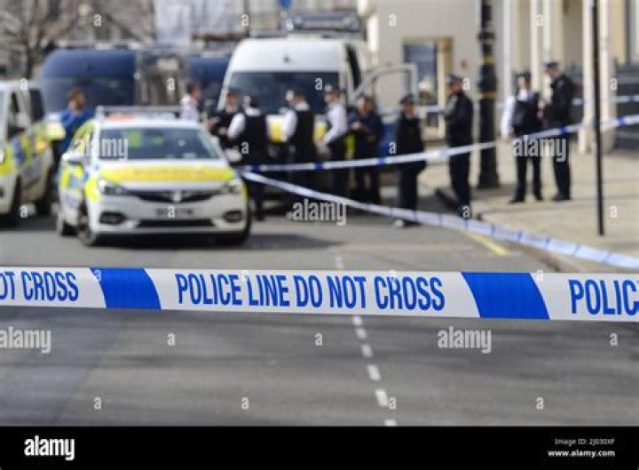  Cops cordoned off the area after an 11-year-old boy was shot