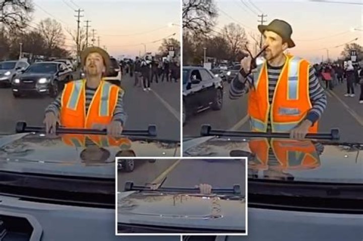 Cops ran him over in a bid to stop him stabbing anyone else