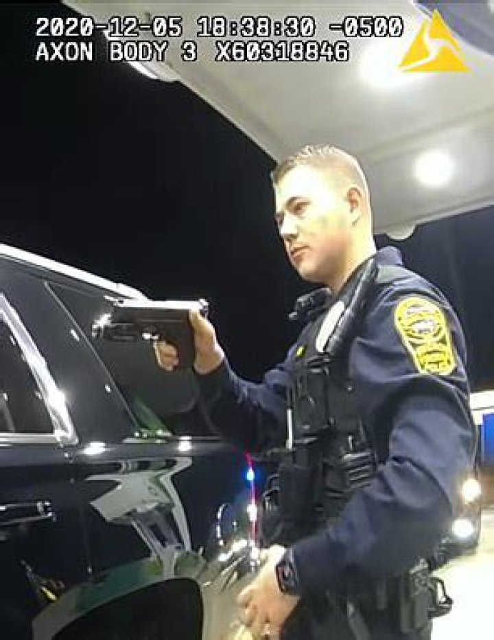 Cops said they pulled Nazario over because his license plate wasn't visible