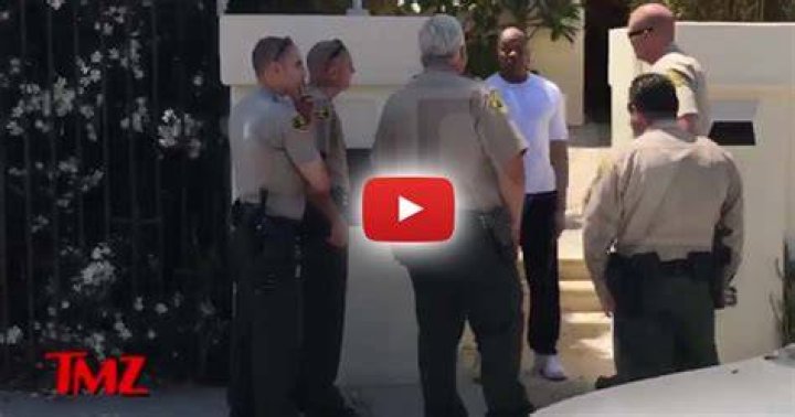 Cops swarmed his home on Wednesday to check on him