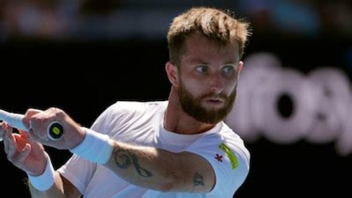 Corentin Moutet suffered a nasty looking fall