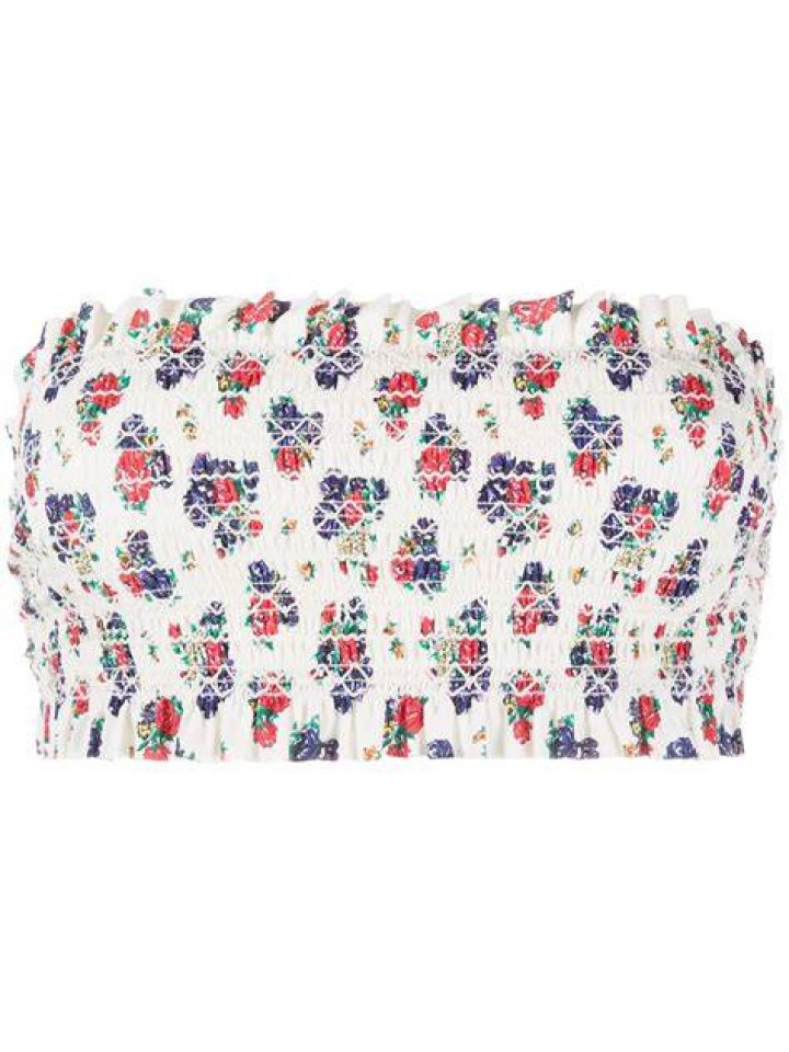 Costa Printed Bandeau Bikini Top and Hipster Bikini Bottom (Legacy Paisley)