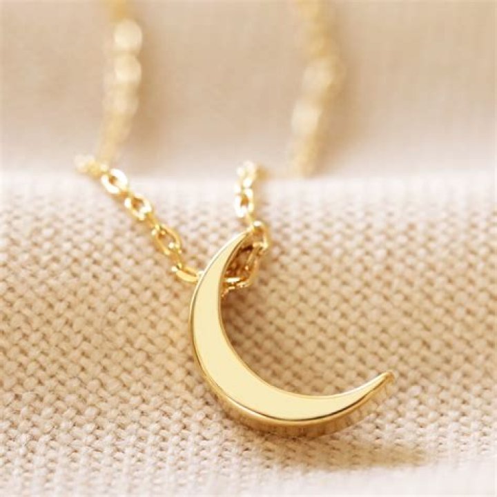 crescent moon necklace