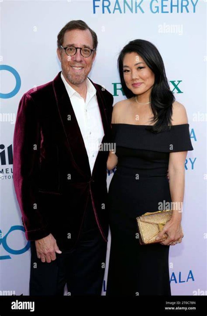 Crystal with her husband Rob Minkoff and their two children
