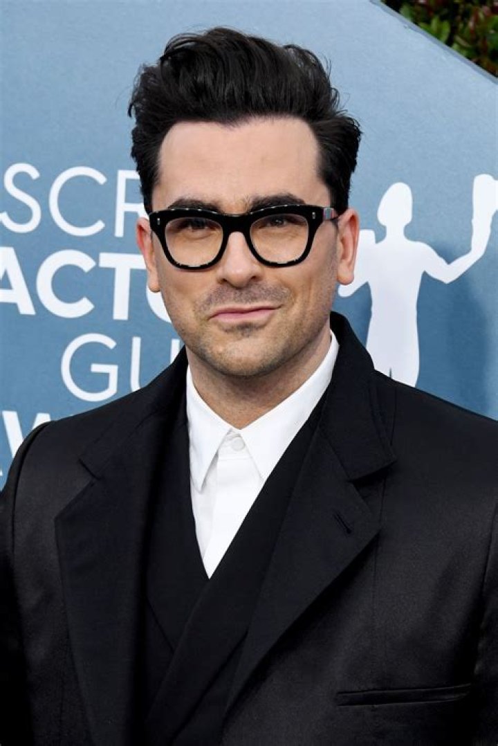 Dan Levy dazzled in a graphic outfit by designer Loewe and complete with Cartier jewels