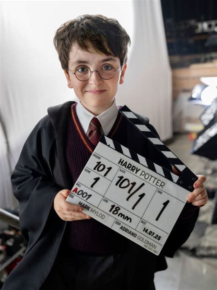 Daniel as schoolboy wizard Harry Potter