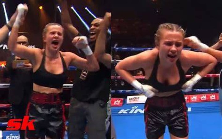 Daniella Hemsley caused controversy as she flashed to the crowd after beating Ms.Danielka